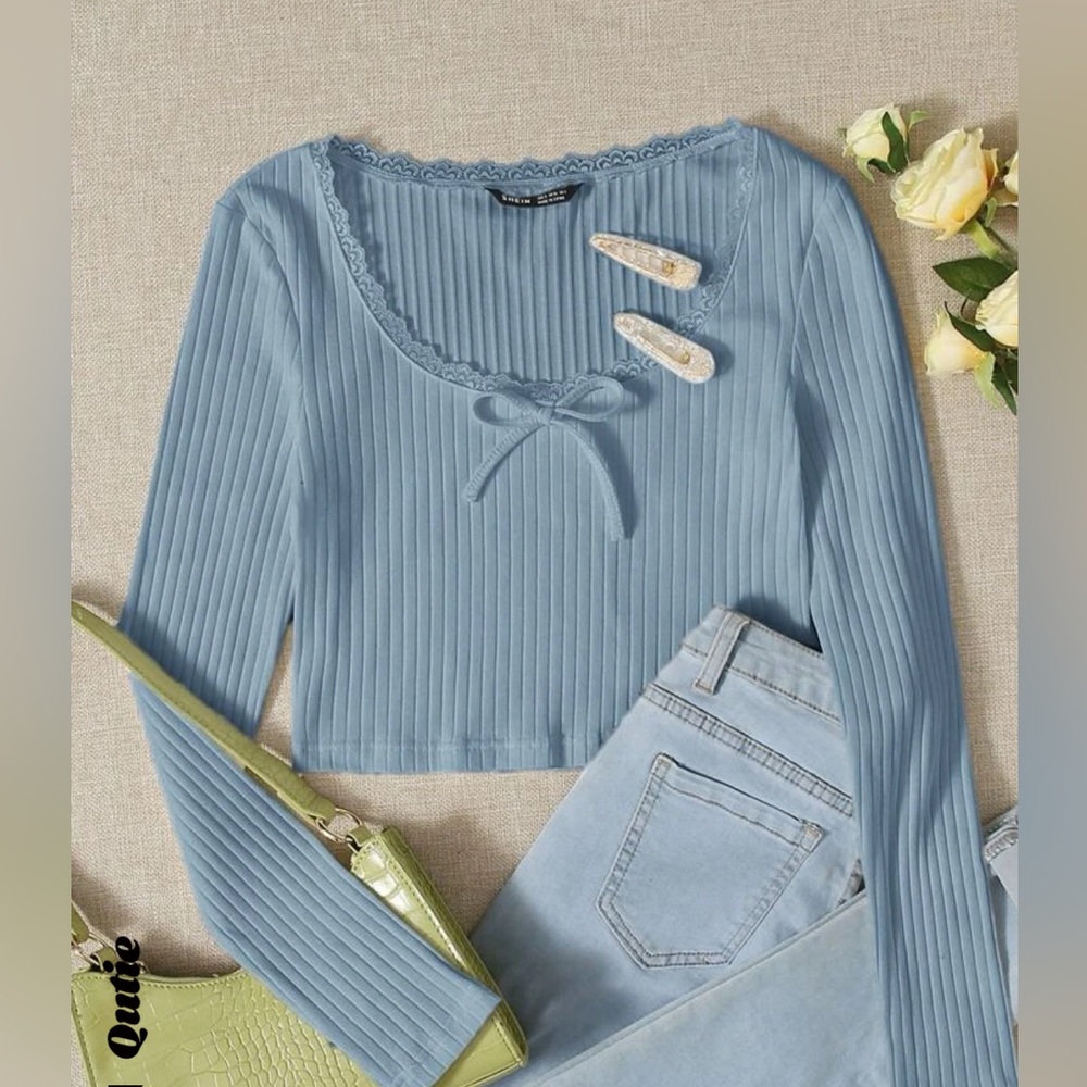 SHEIN cropped long sleeve